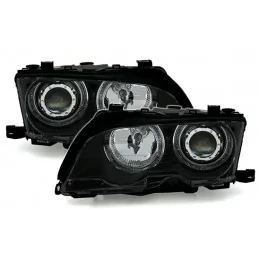 Angel eyes BMW E46 cutting convertible Phase 2 black