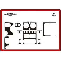 Inserto cruscotto CITROEN Berlingo 2002-2008 11 pezzi