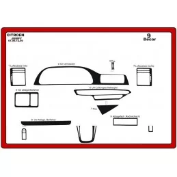 Dashboard insert CITROEN Jumpy 1996-2006 9 stuks