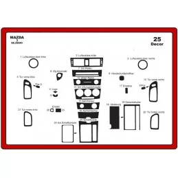 Dashboard insert MAZDA Mazda 3 25 stuks