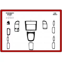 Dashboard inzetstuk MITSUBISHI Galant 13 stuks