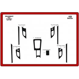 Inserto de puerta PEUGEOT 407 10 piezas