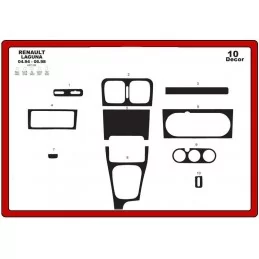 RENAULT Laguna dashboard insert 1994-1998 10 pieces