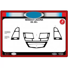 RENAULT Laguna 3 dashboard insert 4 pieces