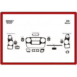 RENAULT Master 2010 dashboard inzetstuk - 23 stuks