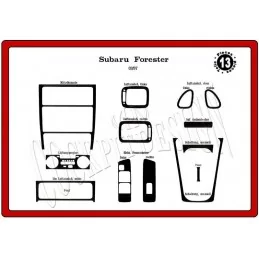 SUBARU Forester dashboard inzetstuk 13 stuks
