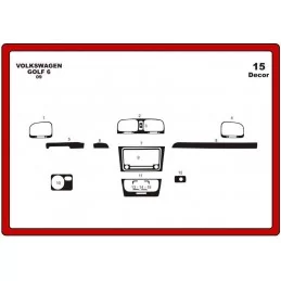 Insert tableau de bord VOLKSWAGEN Jetta 16 pièces