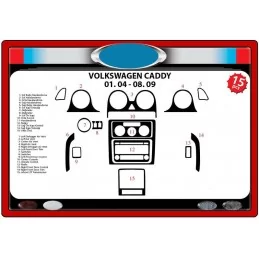 Dashboard insert VOLKSWAGEN Caddy 2004-2009 16 stuks