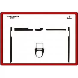 Insert tableau de bord VOLKSWAGEN Caddy  21 pièces