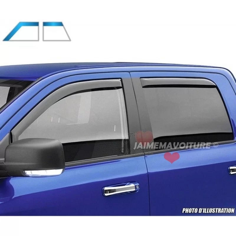 Front deflectors / rear DACIA LOGAN after 2004 Front deflectors / rear DACIA LOGAN after 2004