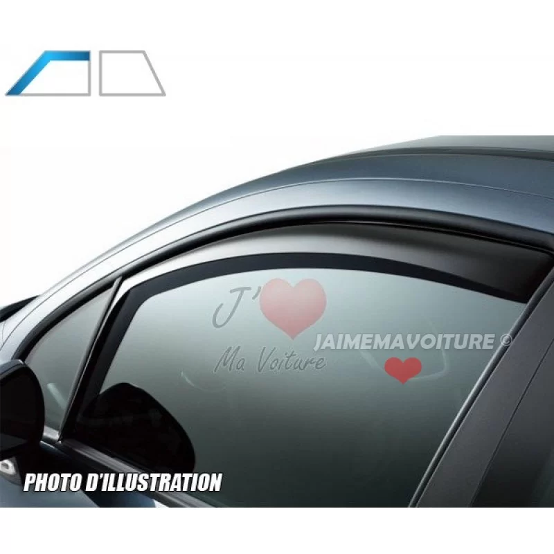 Pair of deflectors RENAULT MEGANE II 11/2002-2008 Pair of deflectors RENAULT MEGANE II 11/2002-2008