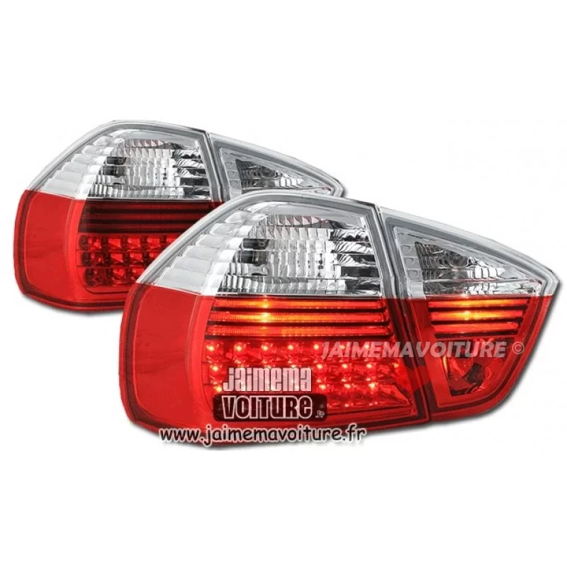 Rückleuchten led BMW E90 Serie 3 rot weiß Rückleuchten led BMW E90 Serie 3 rot weiß