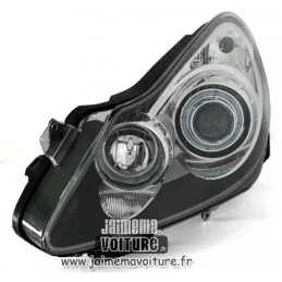 Fari anteriori Angel eyes Opel Corsa D Black