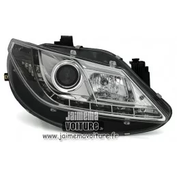 Seat Ibiza 6J Fari anteriori cromati "Devil eyes" a LED