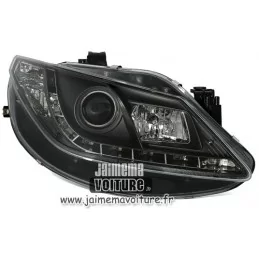 Phares avants leds "Devil eyes" Seat Ibiza 6J Noir