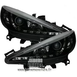 Peugeot 207 "Occhi del diavolo" Fari anteriori a LED Nero