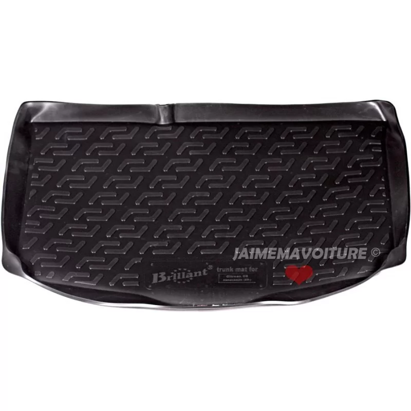 Tapis de coffre caoutchouc Citroen C3 2002- Tapis de coffre caoutchouc Citroen C3 2002-