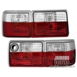 Audi 80 Crystal Red White rear lights