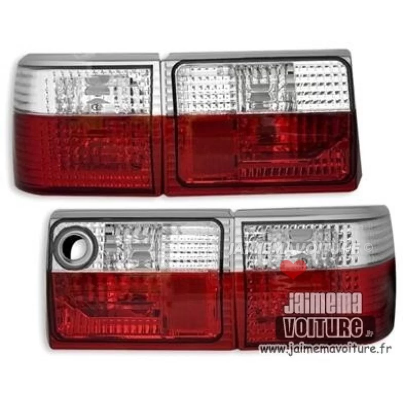 Luces traseras Audi 80 cristal rojo blanco