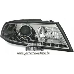 Front headlights "Devil eyes" Skoda Octivia ap 2004 black