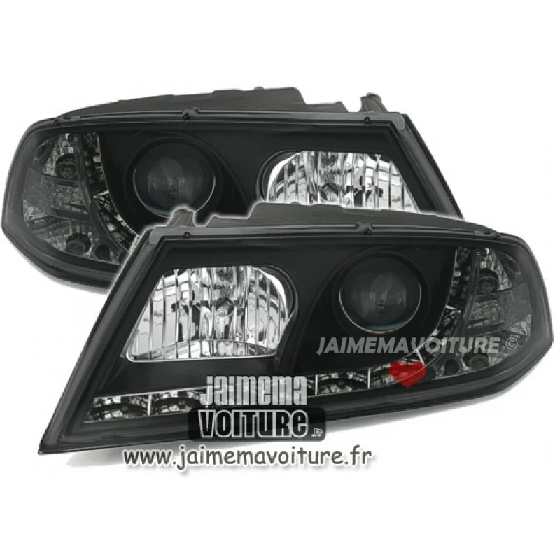 Front headlights "Devil eyes" Skoda Octivia ap 2004 black