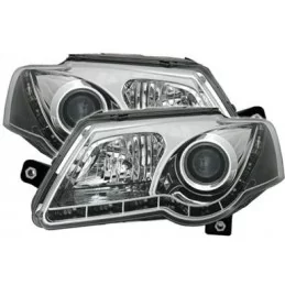 "Devil eyes" front headlights VW Passat 3 c black