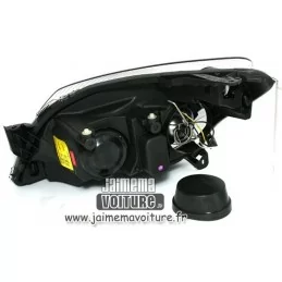 Opel Astra H front headlights Angel Eyes Noir