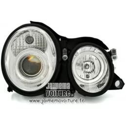 Front lights Angel eyes Mercedes W208 Clk Chrome