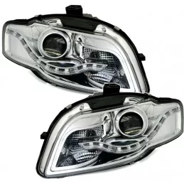 Headlights daytime running leds Audi A4