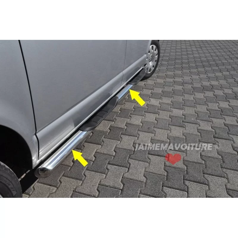 Step tube aluminum footrest VW T5