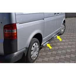 Step tube aluminum footrest VW T5