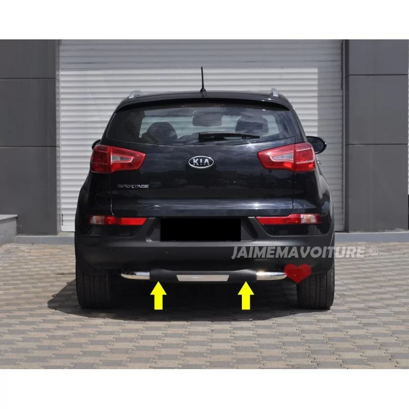 Hinten bar schwarz Alu für Kia Sportage 2010-2014