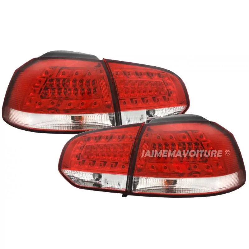 Golf 6 Luci posteriori a LED Rosso Bianco