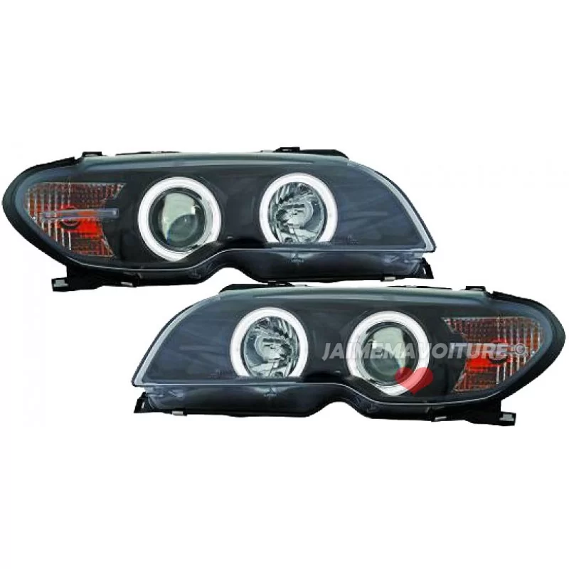 Ojos de angel faros BMW serie 3 E46 Cabrio taza