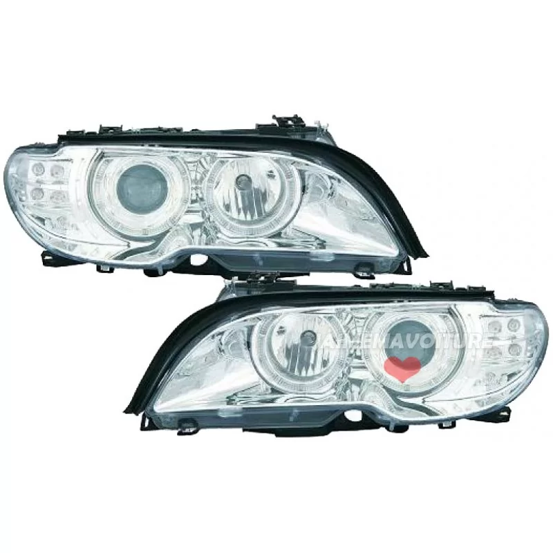 Front BMW E46 cutting Cabriolet XENON lights Front BMW E46 cutting Cabriolet XENON lights