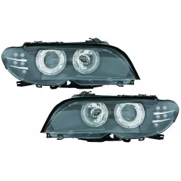 Angel eyes fram BMW E46 3-serie Coupé Cabriolet - XENON svart