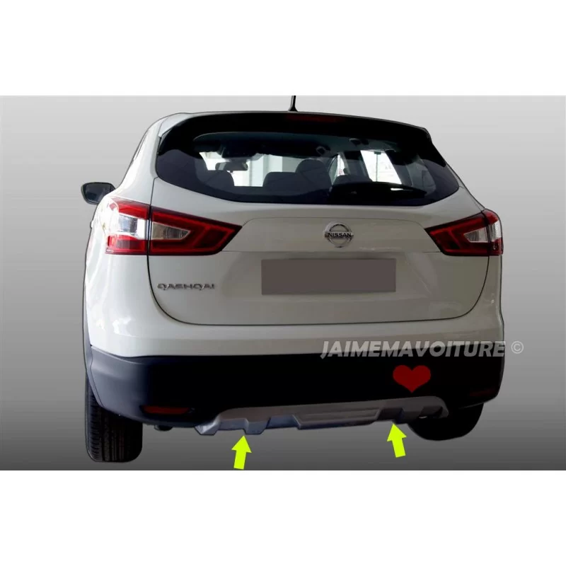 Rajout de pare-chocs arrière Nissan Qashqai 2014 Rajout de pare-chocs arrière Nissan Qashqai 2014
