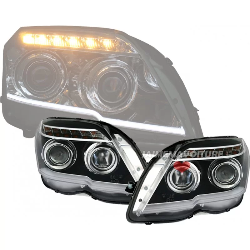 Phare avant sport Mercedes GLK - Noir Phare avant sport Mercedes GLK - Noir
