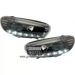 Faros delanteros LED Scirocco Negro