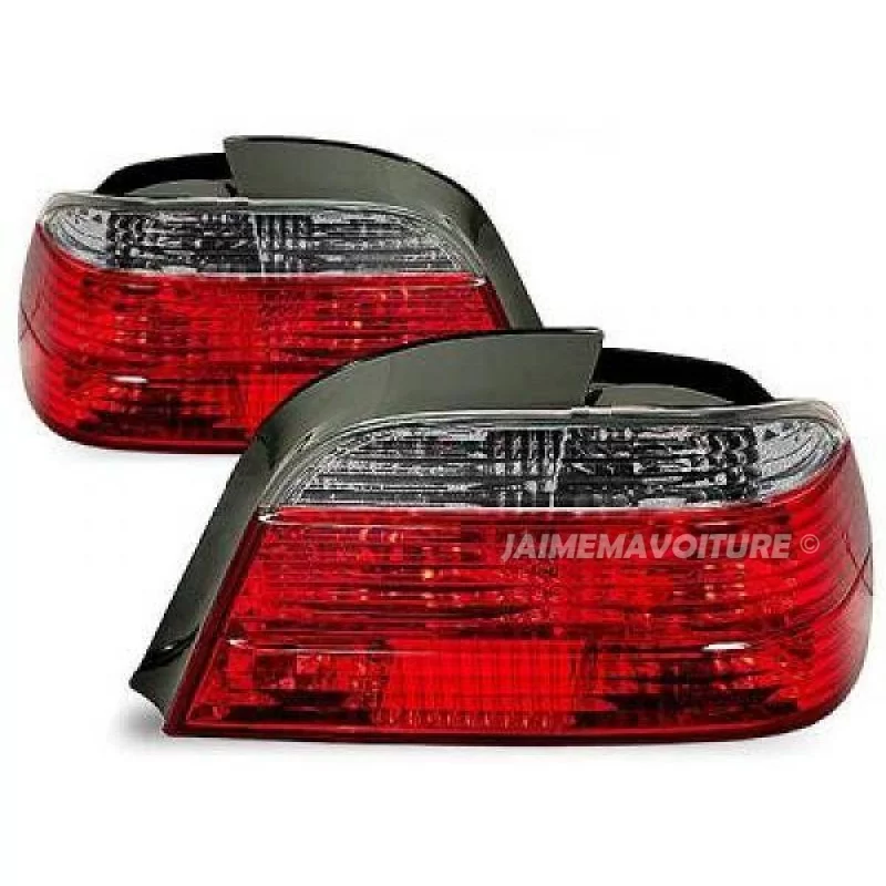 BMW serie 7 E38 rojo ahumado luces traseras