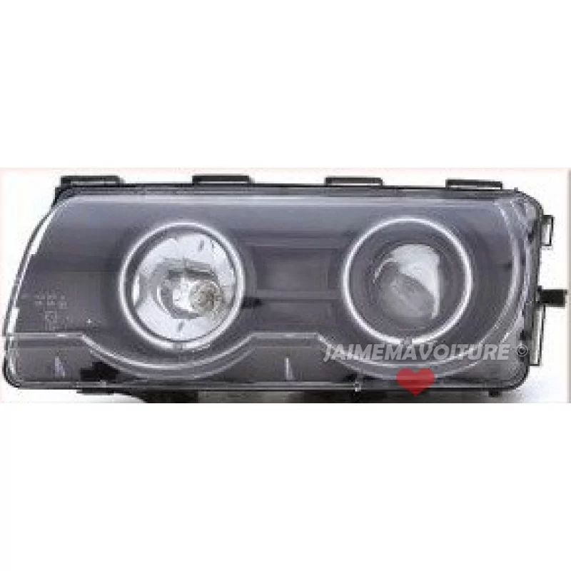 Angel eyes BMW series 7 E38 CCFL 98-02 black