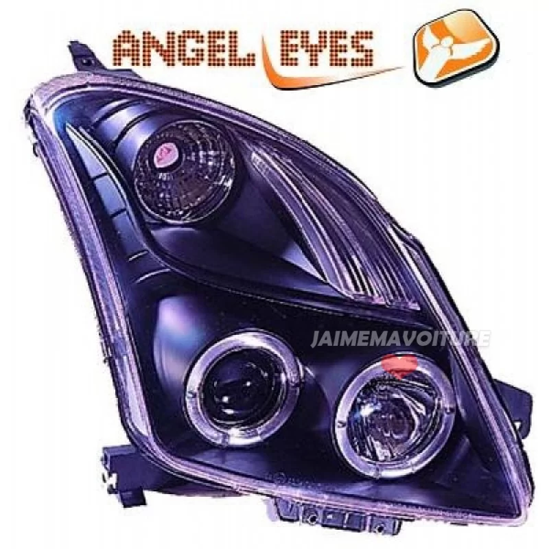 Pair of headlights design black Suzuki Swift 2005-2010 Pair of headlights design black Suzuki Swift 2005-2010