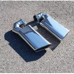 Double outputs chrome VW Touareg exhaust alu