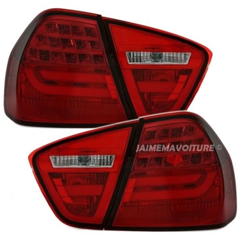 BMW Serie 3 E90 - rote Rückleuchten BMW Serie 3 E90 - rote Rückleuchten