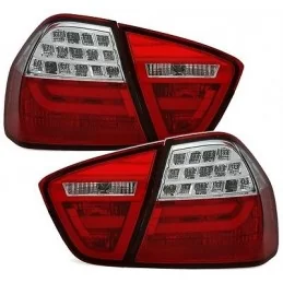 BMW serie 3 E90 - rojo claro las luces traseras