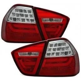 BMW series 3 E90 - red clear taillights