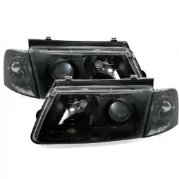 Negro faros delanteros VW Passat