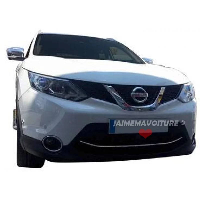 Added chrome bumper front Nissan QASHQAI 2