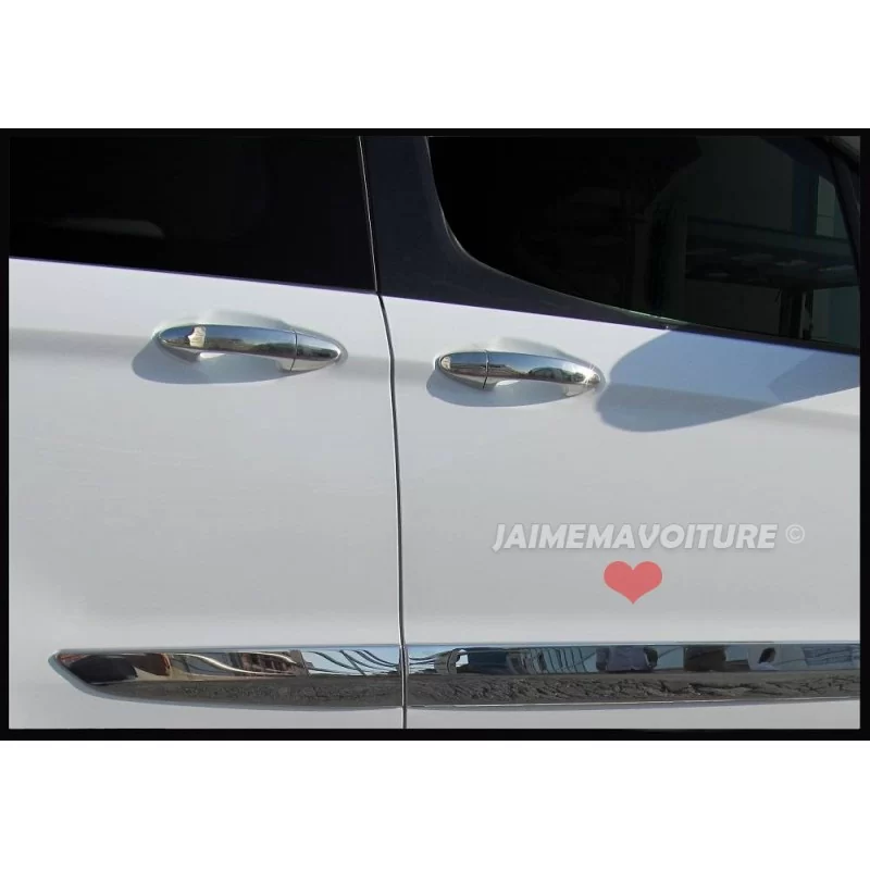 Couvre poignée de porte chrome Ford Tourneo Courier Couvre poignée de porte chrome Ford Tourneo Courier