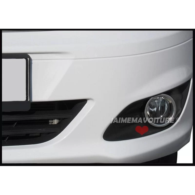 Cornice cromata per i fendinebbia del Ford Tourneo Courier Cornice cromata per i fendinebbia del Ford Tourneo Courier